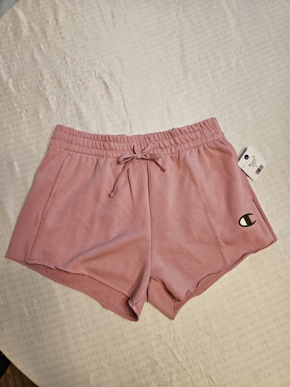Champion Women's Dusty Pink Drawstring Athletic Shorts